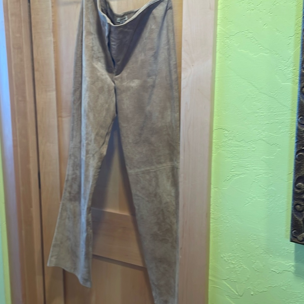 Suede pants size 10 straight leg
